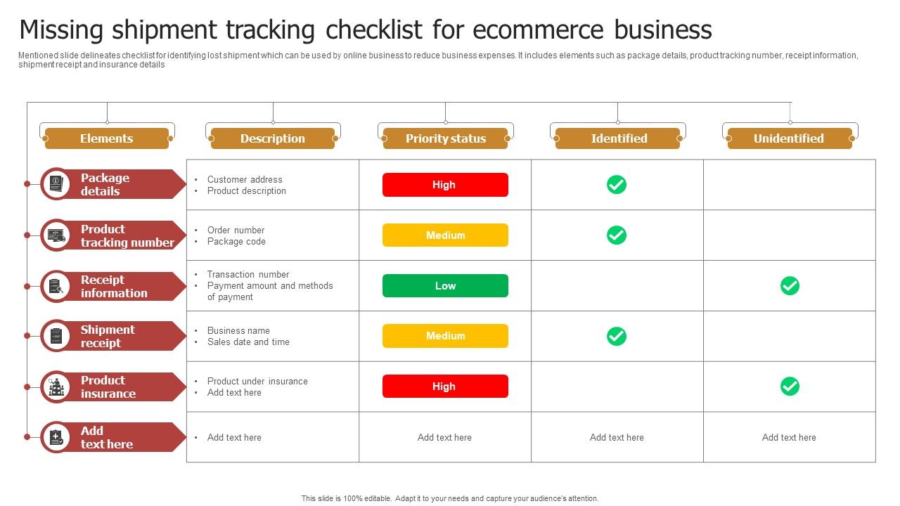 Missing_Shipment_Tracking_Checklist_For_Ecommerce_Business_Graphics_PDF_Slide_1.jpg