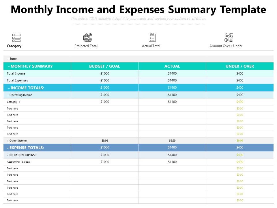 Monthly_Income_And_Expenses_Summary_Template_Ppt_PowerPoint_Presentation_Gallery_Samples_PDF_Slide_1.jpg