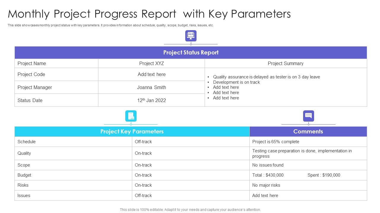 Monthly_Project_Progress_Report_With_Key_Parameters_Ppt_Styles_Pictures_PDF_Slide_1.jpg
