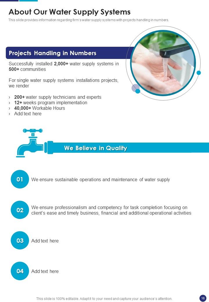 Municipal Water System Extension Project Proposal Example Document Report Doc Pdf Ppt