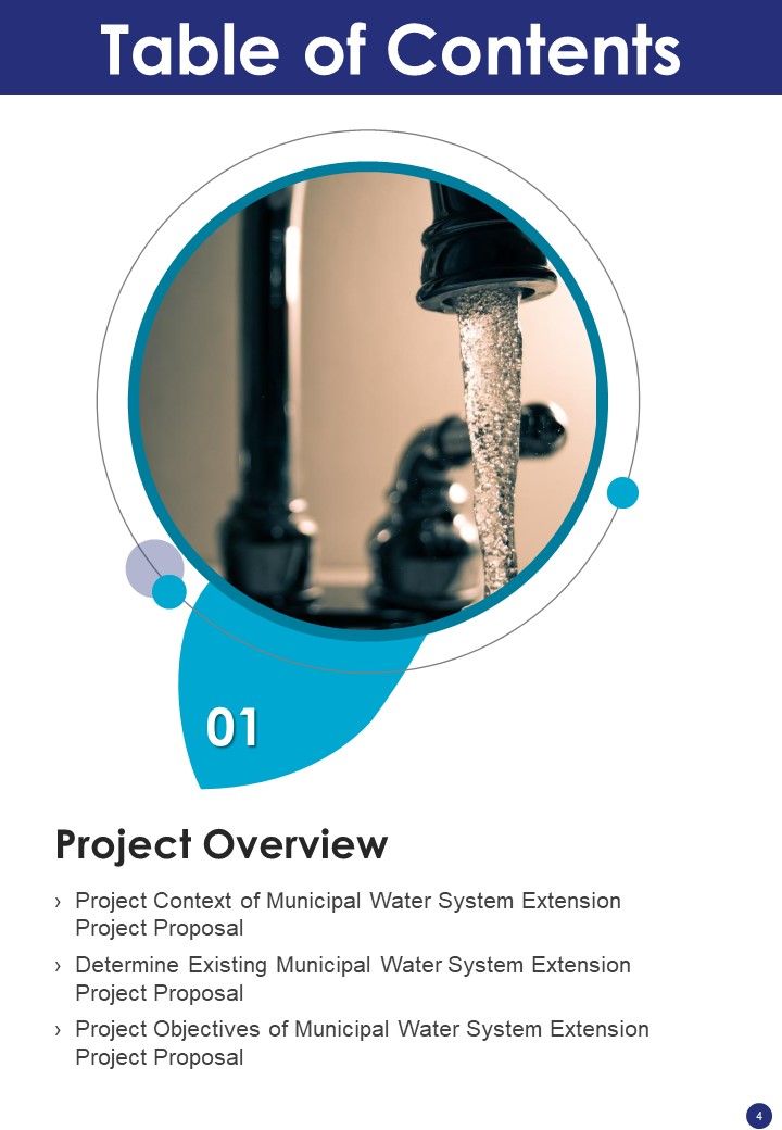 Municipal Water System Extension Project Proposal Example Document Report Doc Pdf Ppt