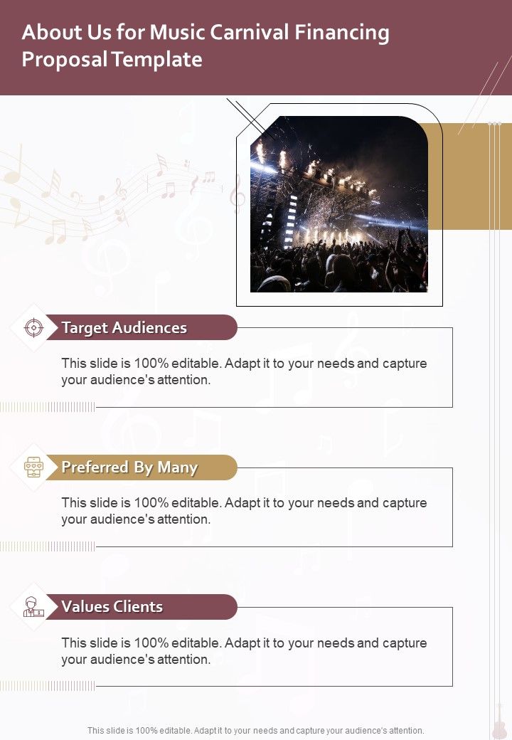 Music Carnival Financing Proposal Template Example Document Report Doc Pdf Ppt