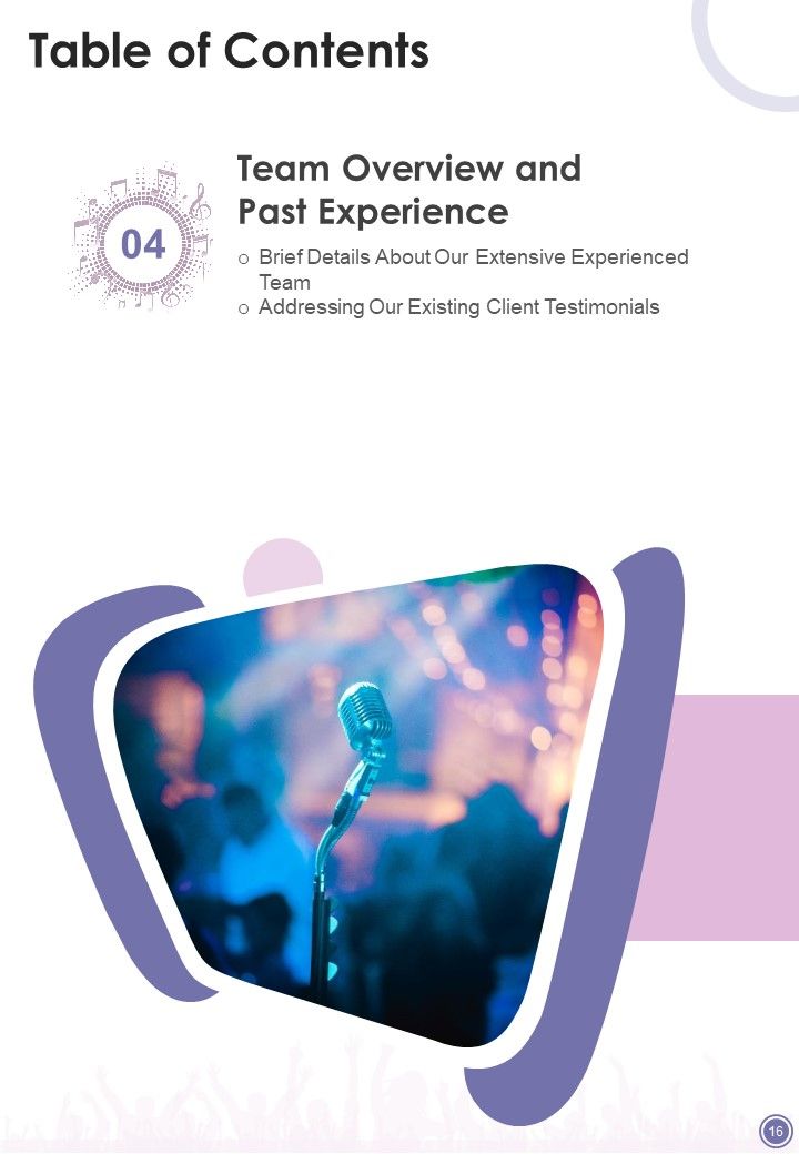 Music Concert Funding Proposal Example Document Report Doc Pdf Ppt