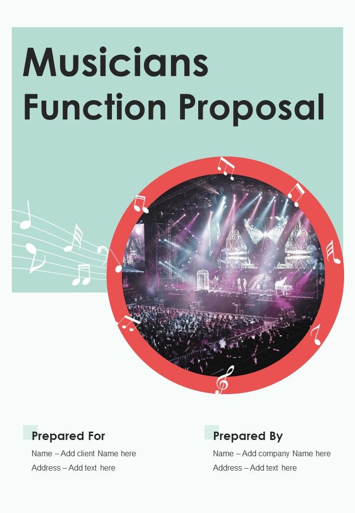 Musicians Function Proposal Example Document Report Doc Pdf Ppt Slide01