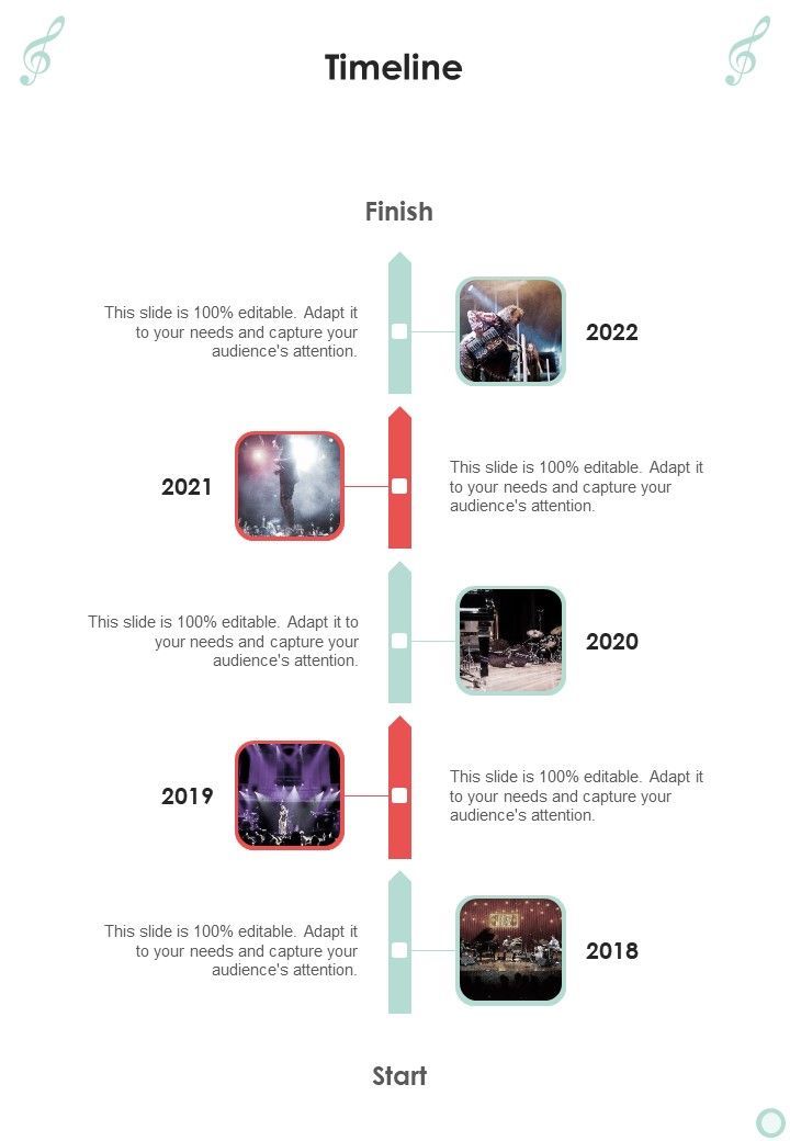 Musicians Function Proposal Timeline One Pager Sample Example Document Slide01