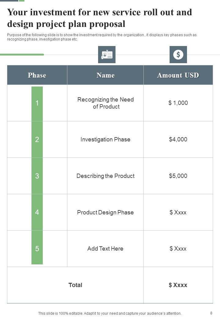 New Service Roll Out And Design Project Plan Proposal Example Document Report Doc Pdf Ppt