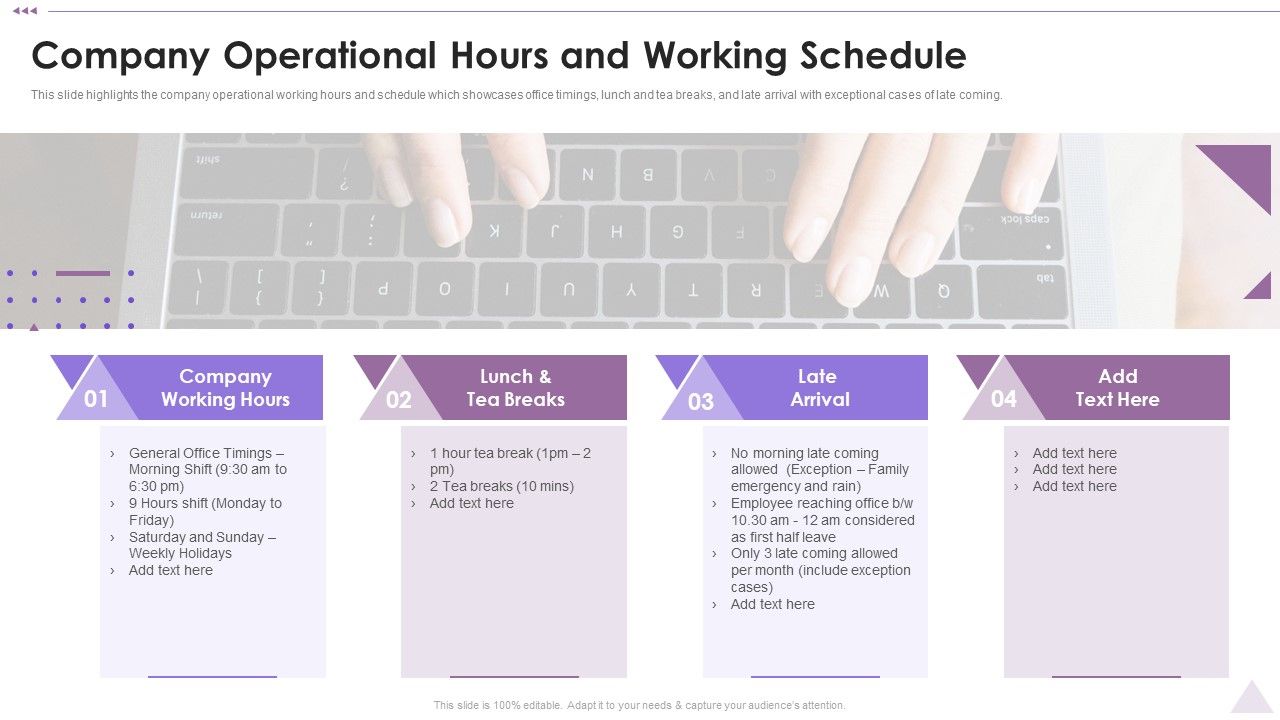 New_Staff_Orientation_Session_Company_Operational_Hours_And_Working_Schedule_Brochure_PDF_Slide_1.jpg