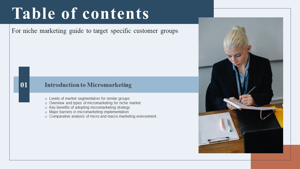 Niche_Marketing_Guide_To_Target_Specific_Customer_Groups_Table_Of_Contents_Background_PDF_Slide_1.jpg