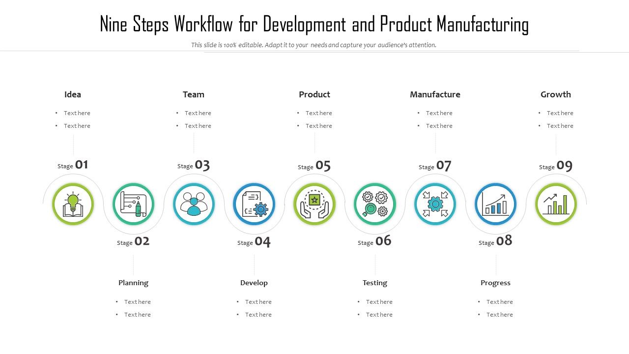Nine_Steps_Workflow_For_Development_And_Product_Manufacturing_Ppt_PowerPoint_Presentation_File_Deck_PDF_Slide_1.jpg
