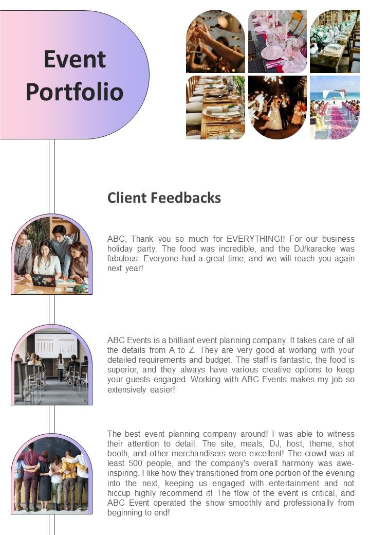 One Page Event Scheduling Newsletter PDF Document PPT Template