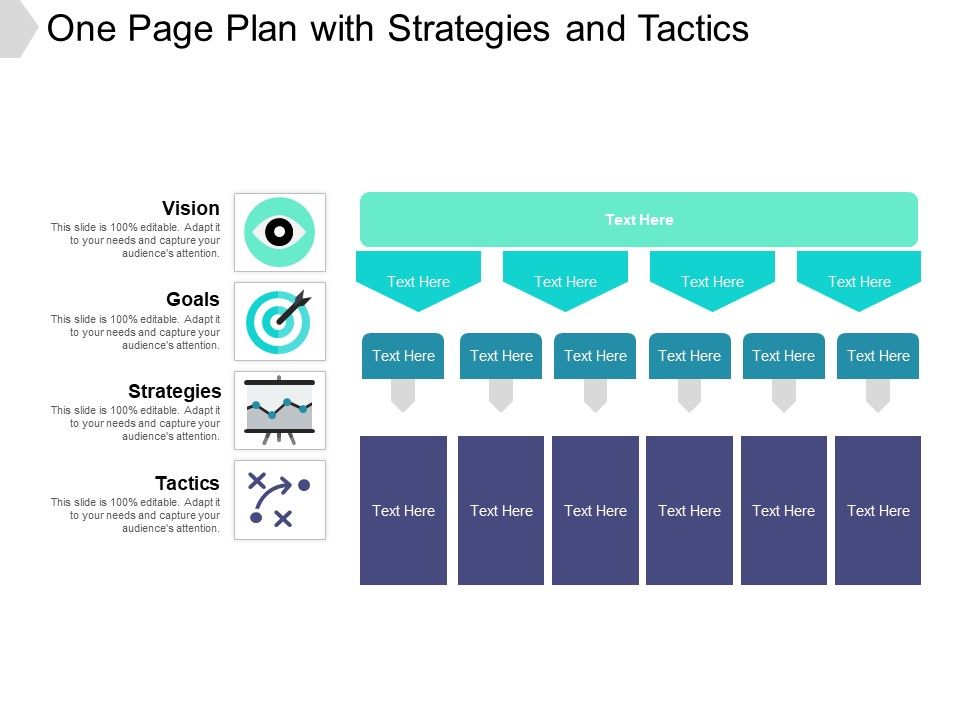 One_Page_Plan_With_Strategies_And_Tactics_Ppt_PowerPoint_Presentation_Layouts_Influencers_PDF_Slide_1.jpg