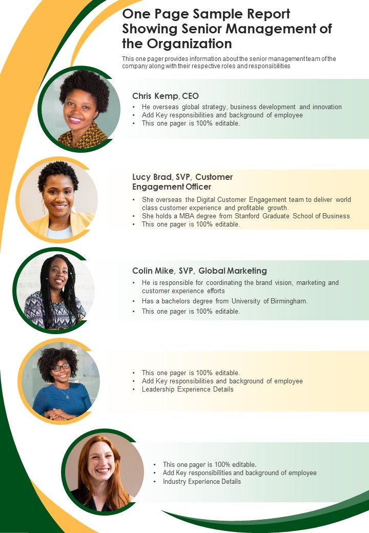 One_Page_Sample_Report_Showing_Senior_Management_Of_The_Organization_PDF_Document_PPT_Template_Slide_1.jpg