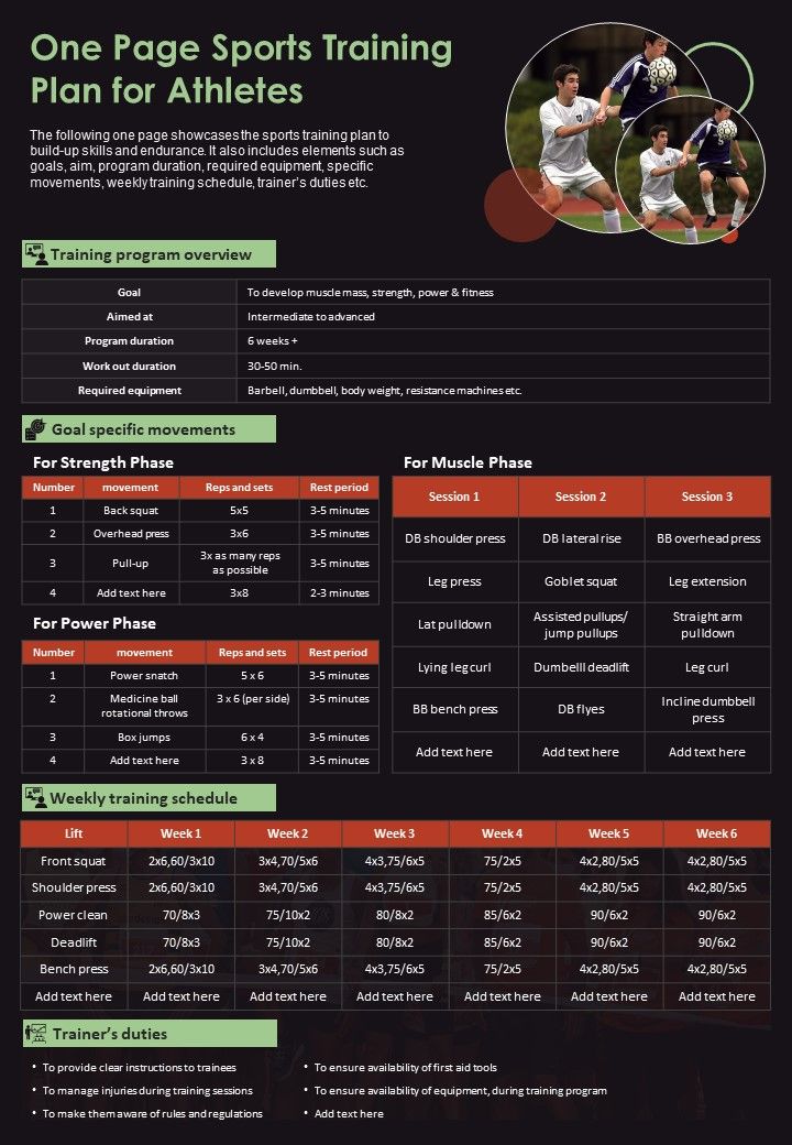 One_Page_Sports_Training_Plan_For_Athletes_PDF_Document_PPT_Template_Slide_1.jpg