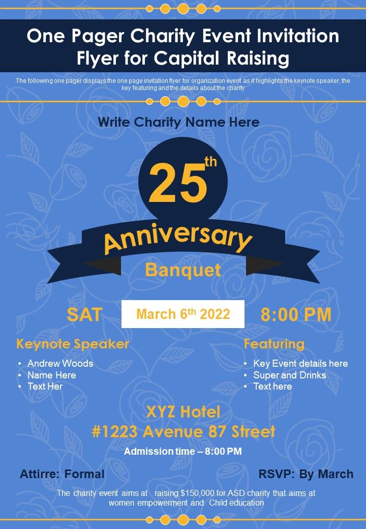 One_Pager_Charity_Event_Invitation_Flyer_For_Capital_Raising_PDF_Document_PPT_Template_Slide_1.jpg