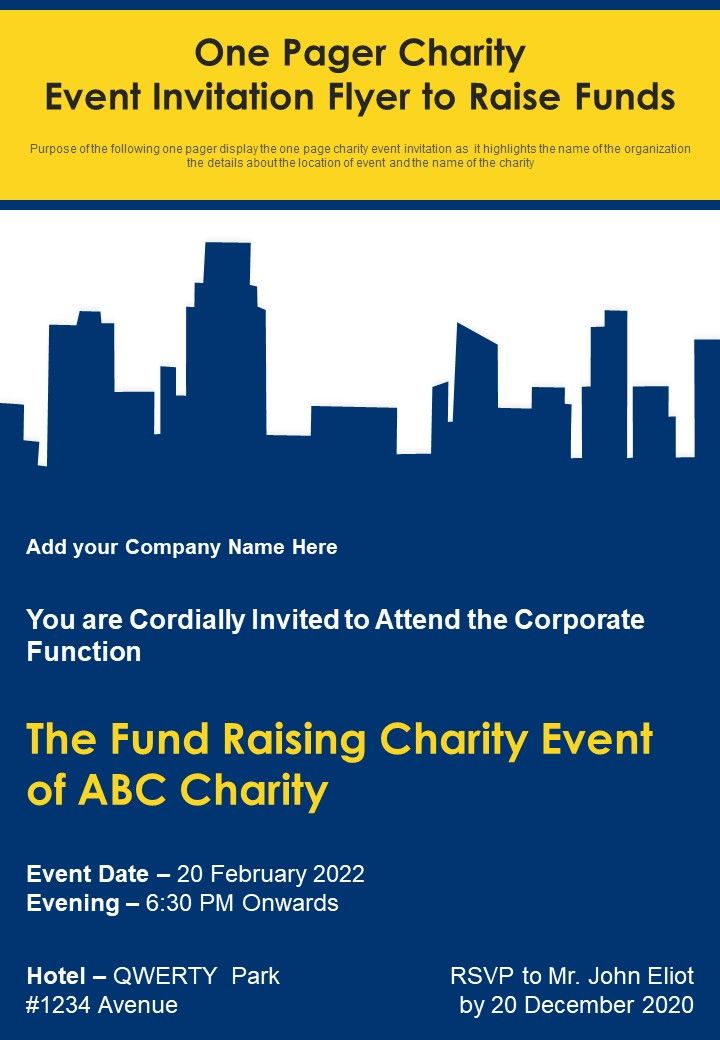 One_Pager_Charity_Event_Invitation_Flyer_To_Raise_Funds_PDF_Document_PPT_Template_Slide_1.jpg