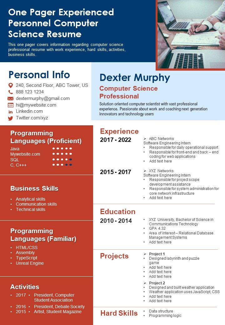 One_Pager_Experienced_Personnel_Computer_Science_Resume_PDF_Document_PPT_Template_Slide_1.jpg