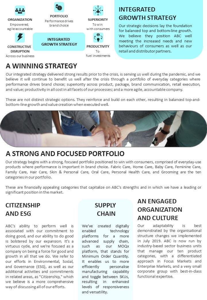 One Pager Newsletter For Enterprise Shareholders PDF Document PPT Template