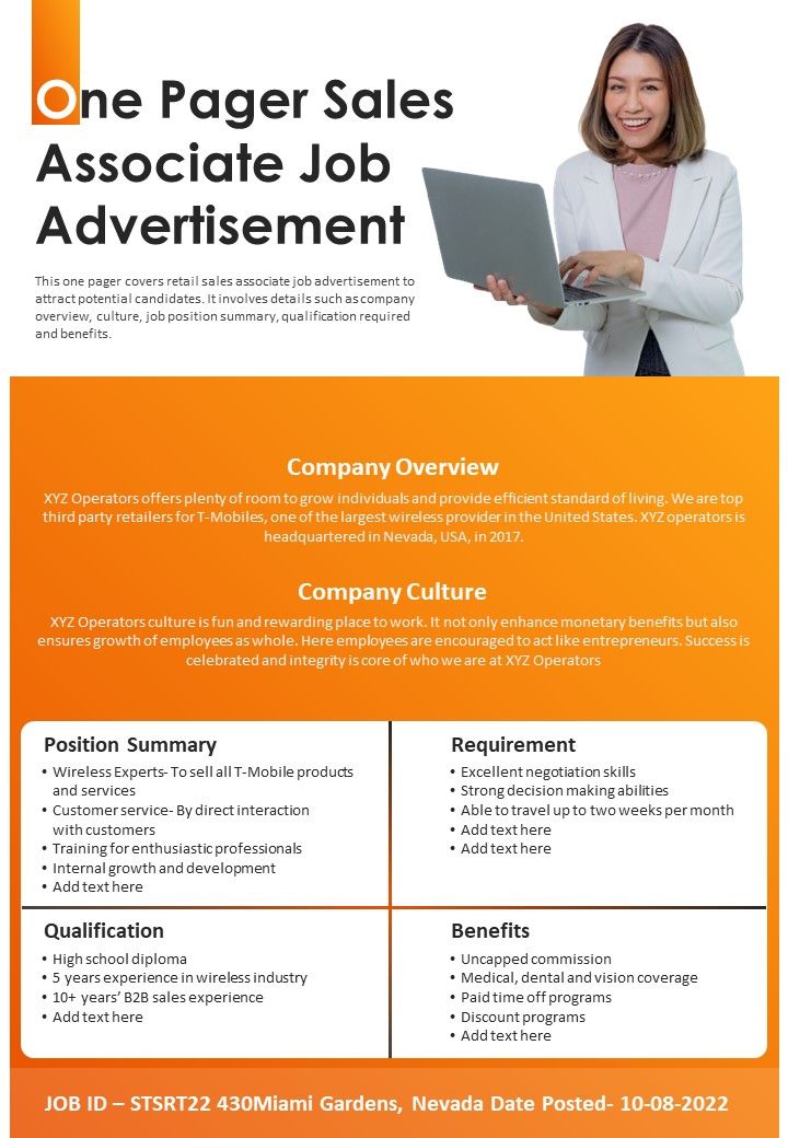One_Pager_Sales_Associate_Job_Advertisement_PDF_Document_PPT_Template_Slide_1.jpg