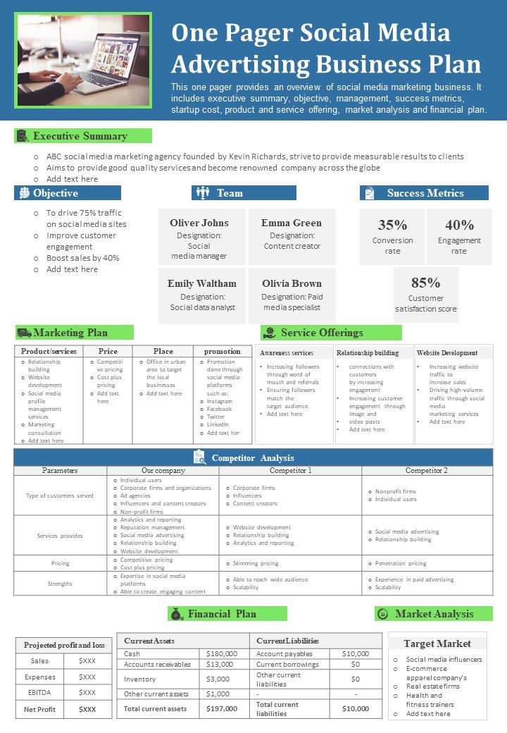 One_Pager_Social_Media_Advertising_Business_Plan_PDF_Document_PPT_Template_Slide_1.jpg