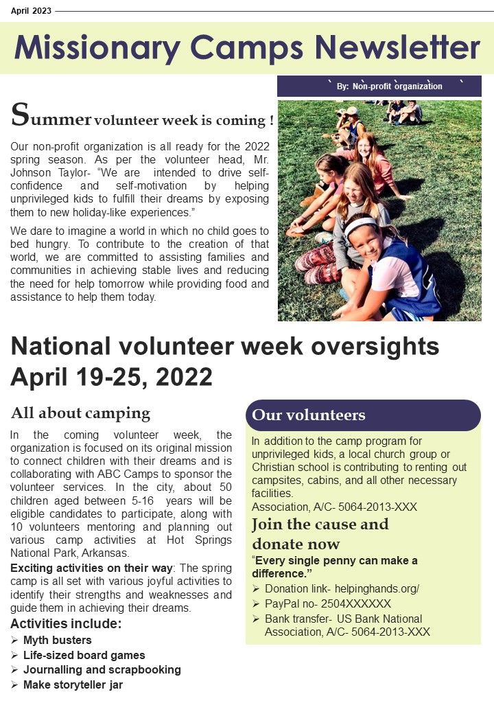 One_Pager_Volunteering_Missionary_Camps_Newsletter_PDF_Document_PPT_Template_Slide_1.jpg
