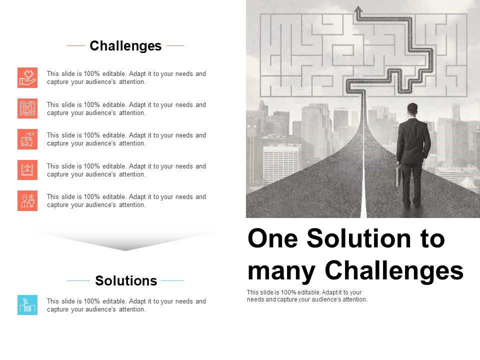 One_Solution_To_Many_Challenges_Process_Ppt_PowerPoint_Presentation_Layouts_Maker_Slide_1.jpg