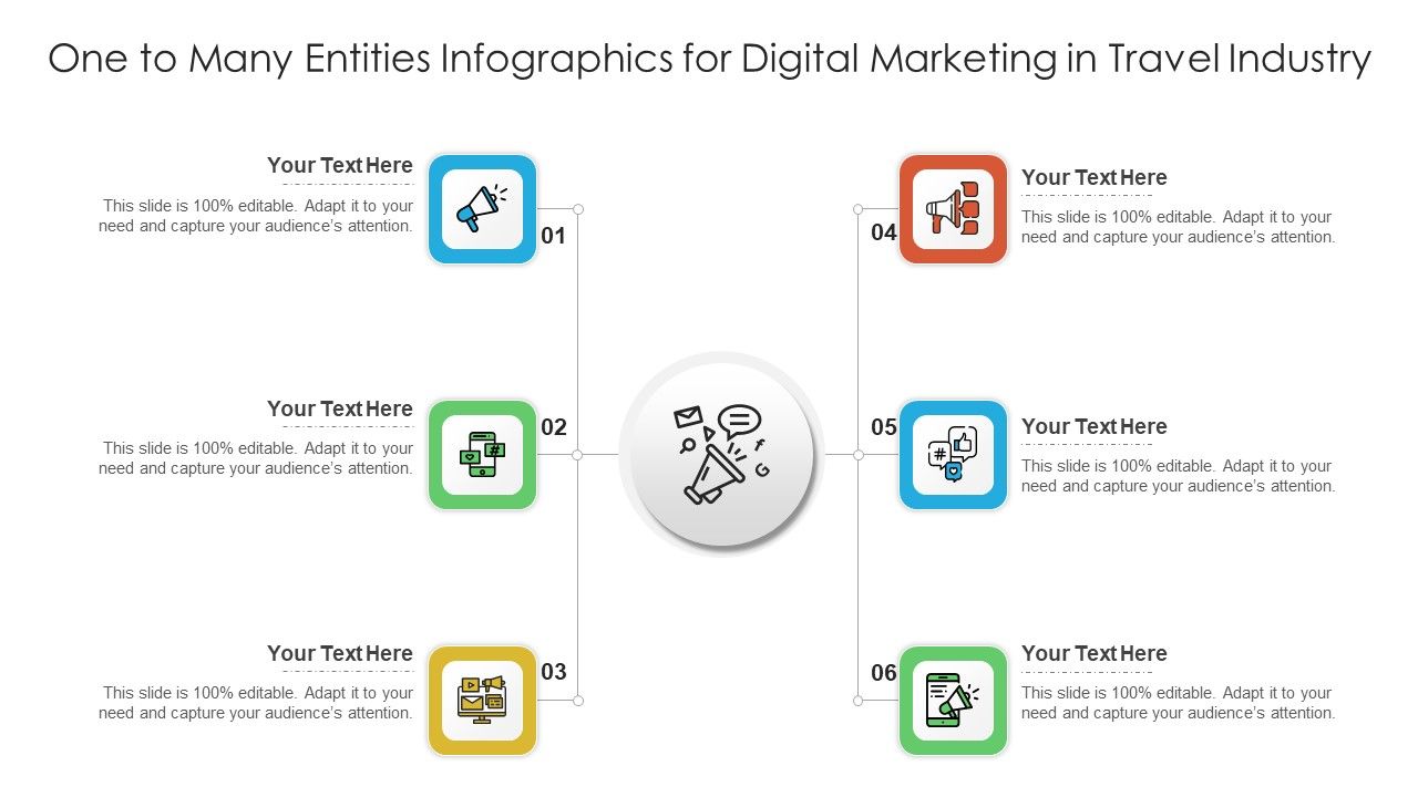 One_To_Many_Entities_Infographics_For_Digital_Marketing_In_Travel_Industry_Ppt_PowerPoint_Presentation_Gallery_Graphics_PDF_Slide_1.jpg