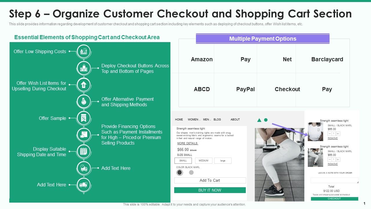 Online_Business_Strategy_Playbook_Step_6_Organize_Customer_Checkout_And_Shopping_Cart_Section_Slides_PDF_Slide_1.jpg