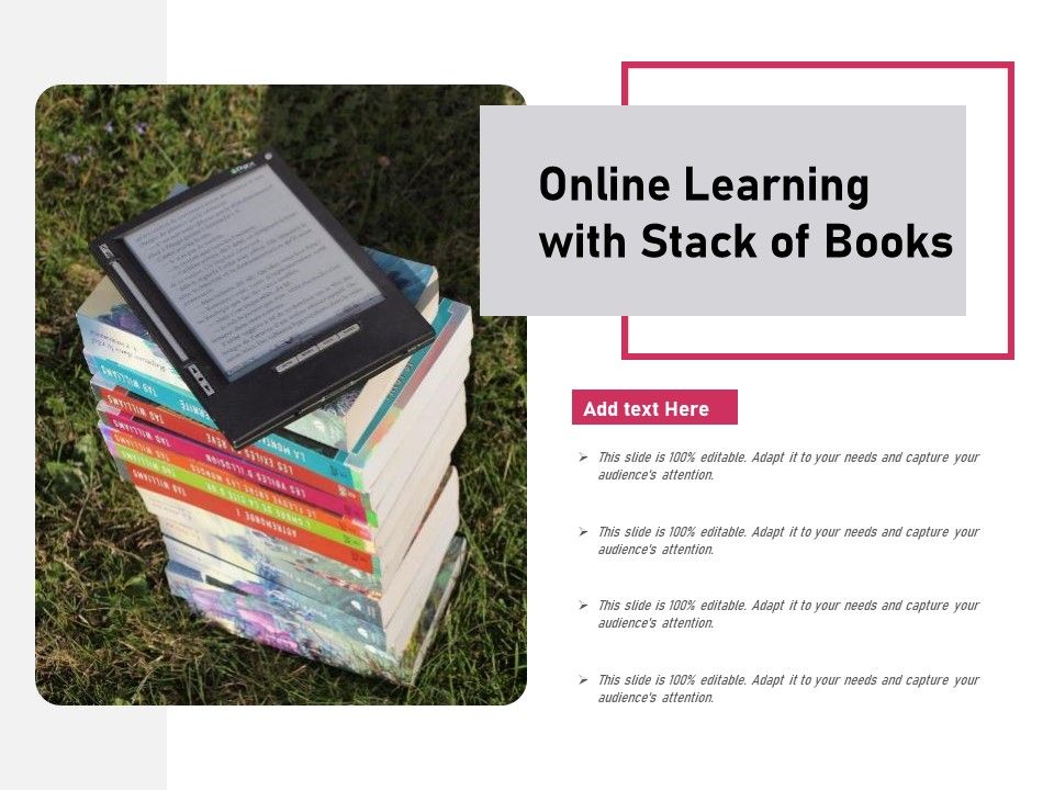 Online_Learning_With_Stack_Of_Books_Ppt_PowerPoint_Presentation_Gallery_Maker_PDF_Slide_1.jpg