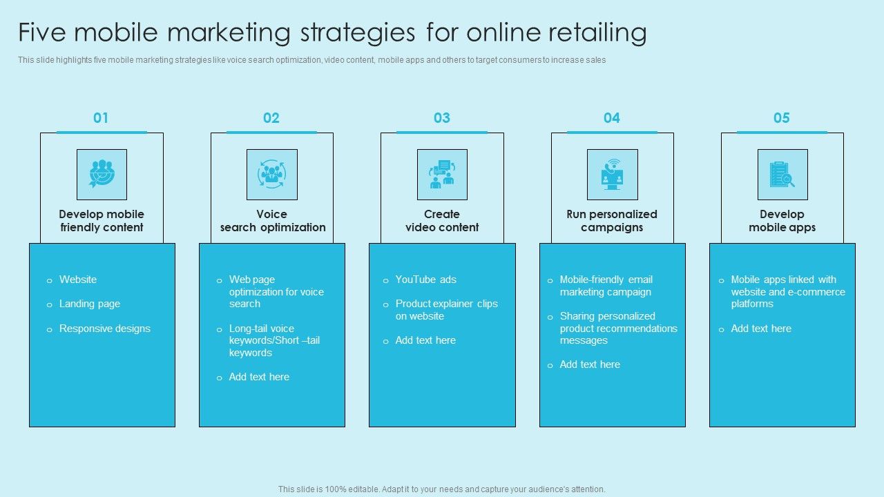 Online_Marketing_Techniques_For_Acquiring_Clients_Five_Mobile_Marketing_Strategies_Template_PDF_Slide_1.jpg