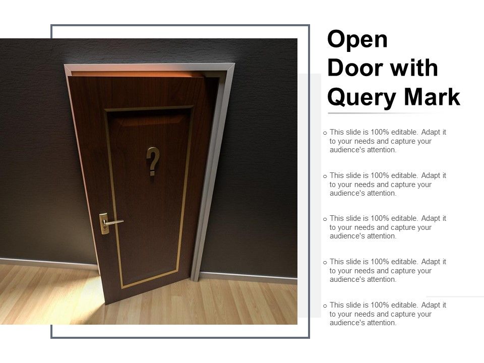 Open_Door_With_Query_Mark_Ppt_PowerPoint_Presentation_Visual_Aids_Deck_Slide_1.jpg