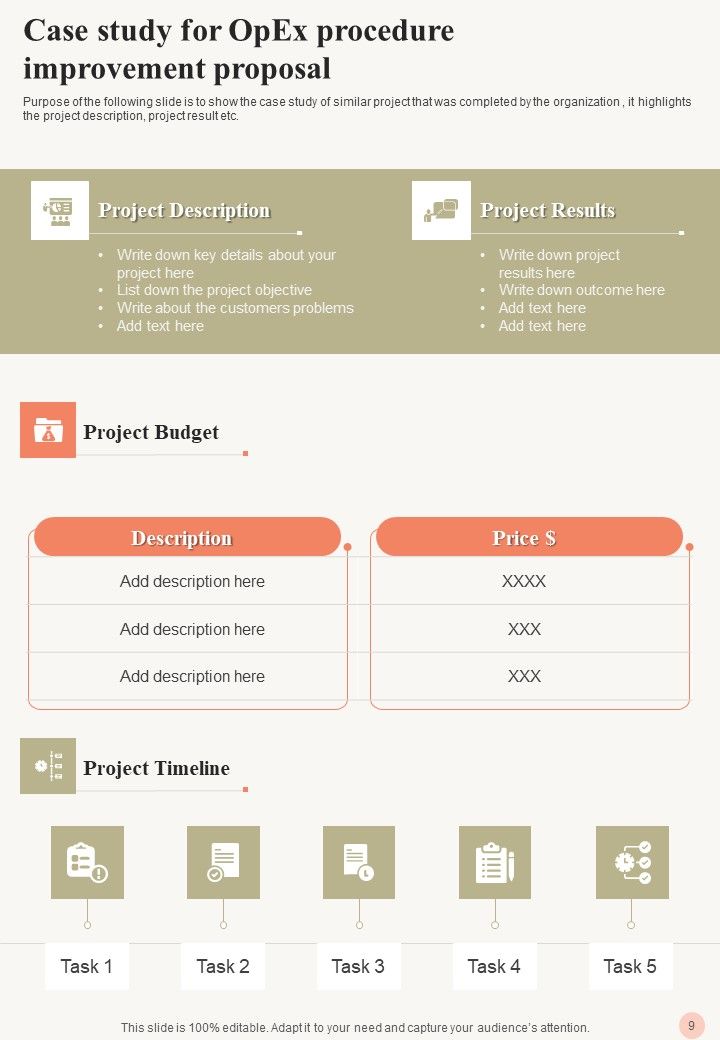 Opex Procedure Improvement Proposal Example Document Report Doc Pdf Ppt Example Document Report Doc Pdf Ppt