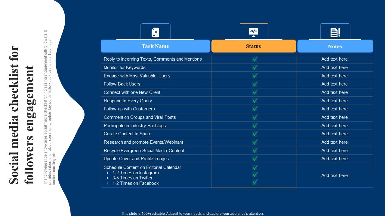 Optimizing_Social_Networks_Social_Media_Checklist_For_Followers_Engagement_Portrait_PDF_Slide_1.jpg