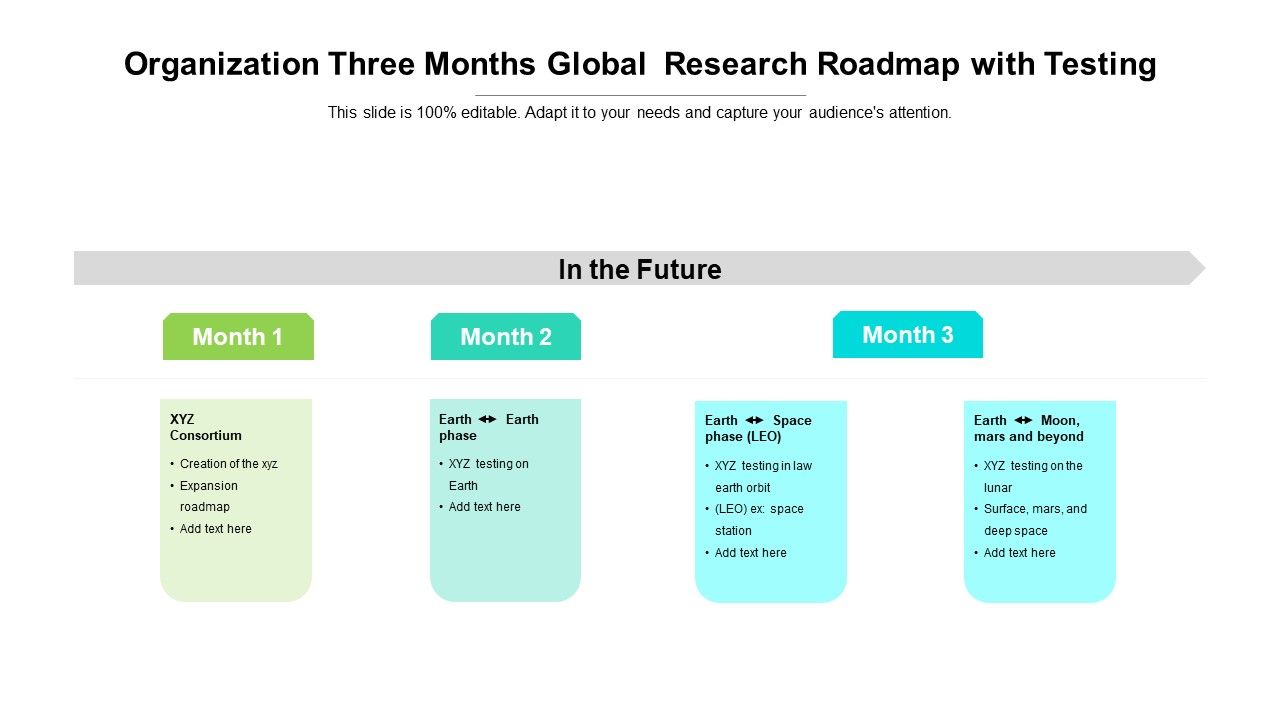 Organization_Three_Months_Global_Research_Roadmap_With_Testing_Infographics_Slide_1.jpg