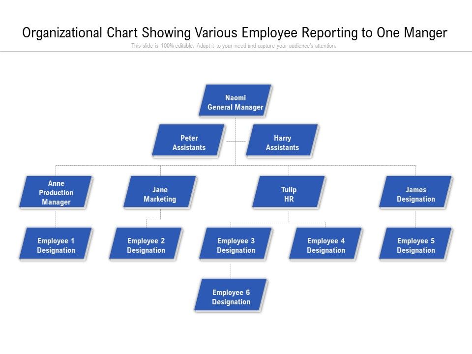 Organizational_Chart_Showing_Various_Employee_Reporting_To_One_Manger_Ppt_PowerPoint_Presentation_File_Grid_PDF_Slide_1.jpg