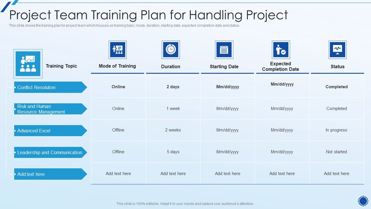 Organizing_Action_Plan_For_Successful_Project_Management_Project_Team_Training_Plan_For_Handling_Project_Graphics_PDF_Slide_1.jpg