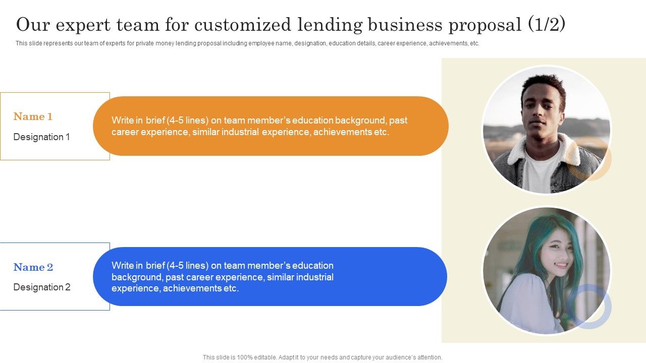Our_Expert_Team_For_Customized_Lending_Business_Proposal_Guidelines_PDF_Slide_1.jpg