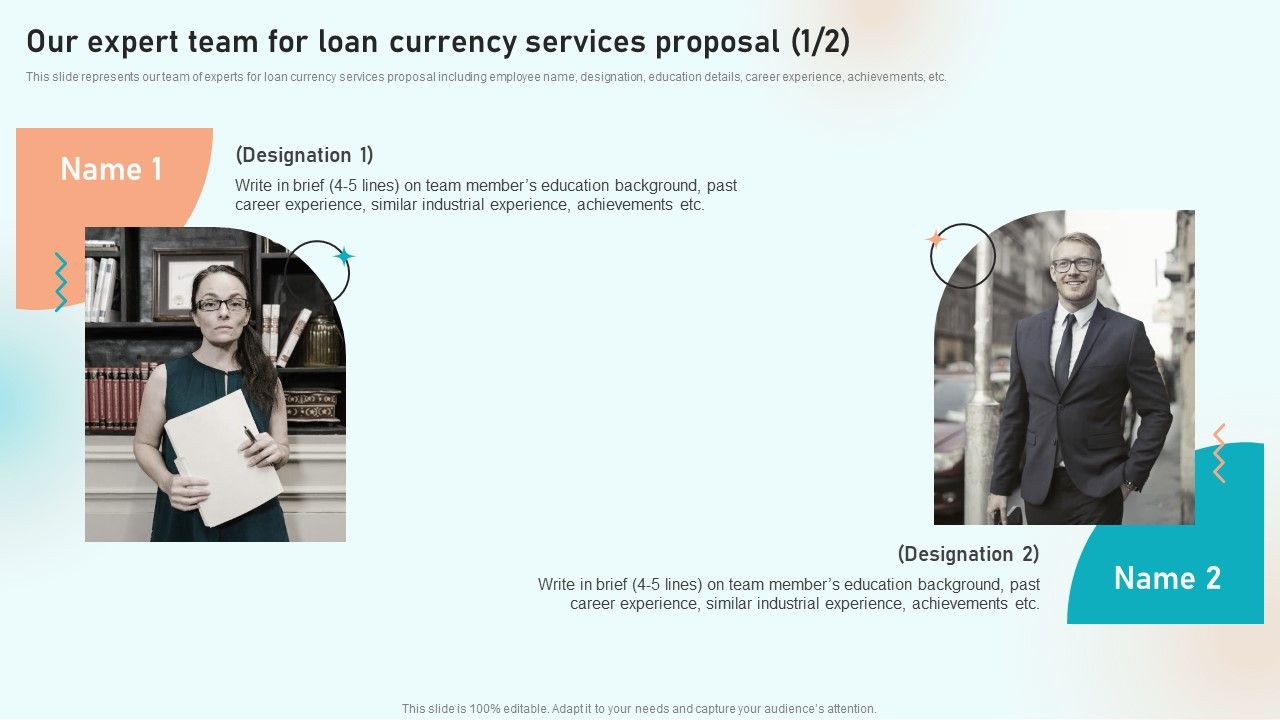 Our_Expert_Team_For_Loan_Currency_Services_Proposal_Ppt_Layout_PDF_Slide_1.jpg