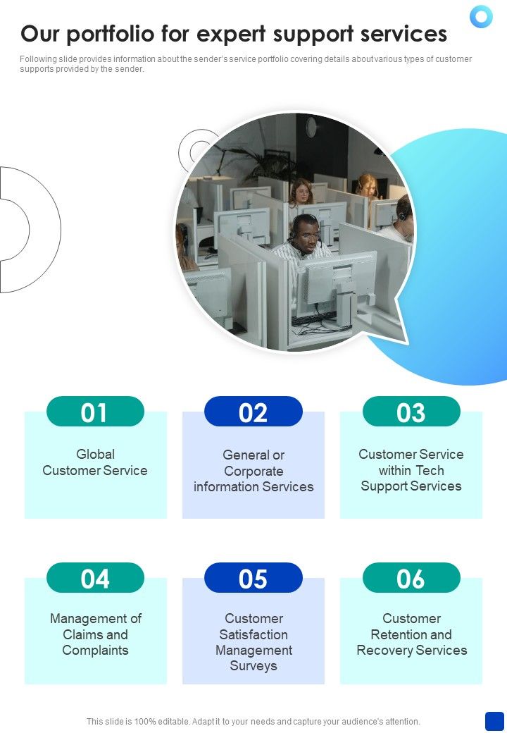 Our_Portfolio_For_Expert_Support_Services_One_Pager_Sample_Example_Document_Slide_1.jpg