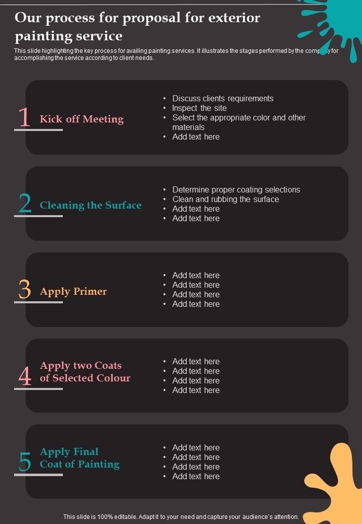 Our_Process_For_Proposal_For_Exterior_Painting_Service_One_Pager_Sample_Example_Document_Slide_1.jpg