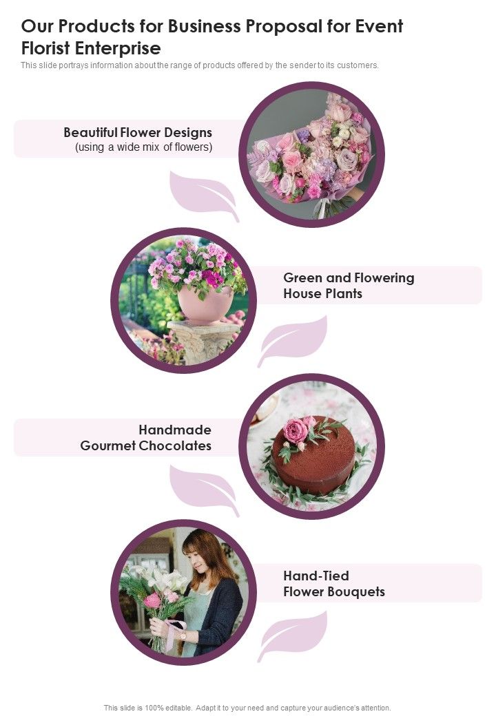 Our_Products_For_Business_Proposal_For_Event_Florist_Enterprise_One_Pager_Sample_Example_Document_Slide_1.jpg