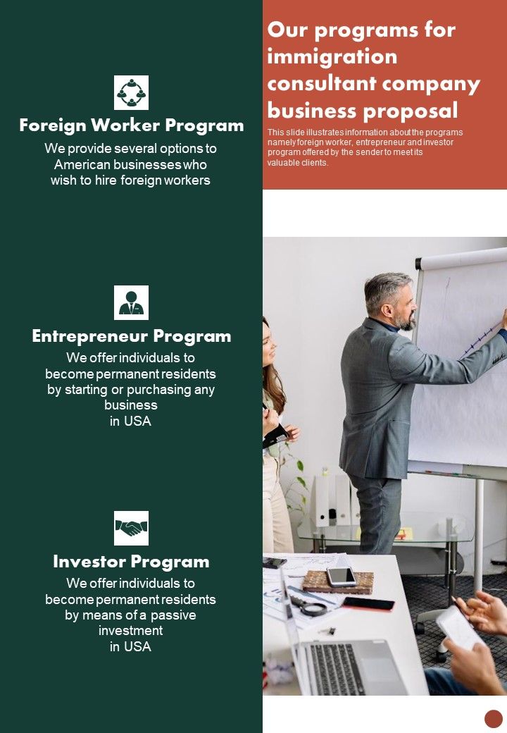 Our_Programs_For_Immigration_Consultant_Company_Business_Proposal_One_Pager_Sample_Example_Document_Slide_1.jpg