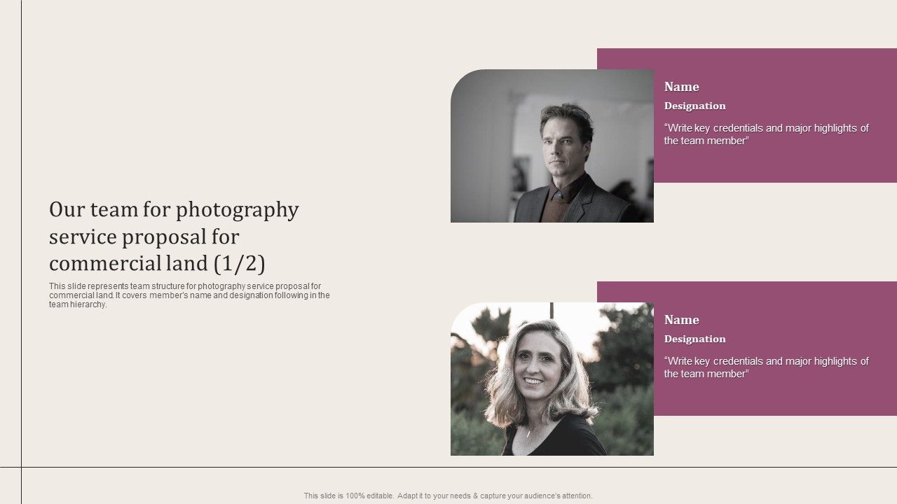 Our_Team_For_Photography_Service_Proposal_For_Commercial_Land_Introduction_PDF_Slide_1.jpg