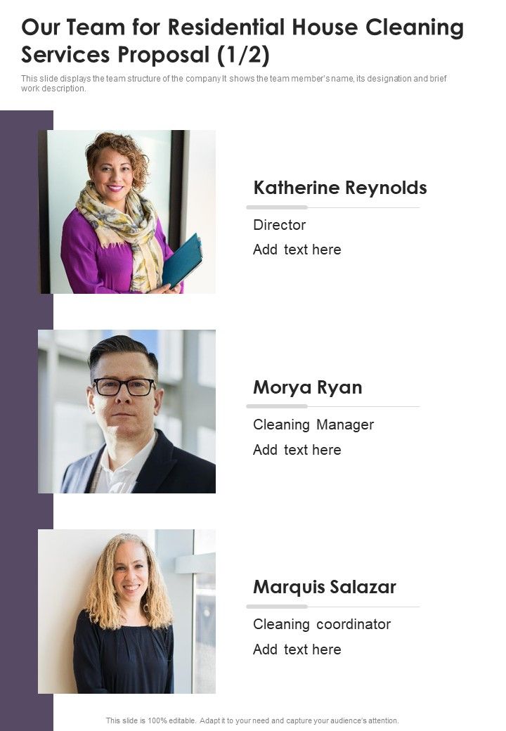 Our_Team_For_Residential_House_Cleaning_Services_Proposal_One_Pager_Sample_Example_Document_Slide_1.jpg