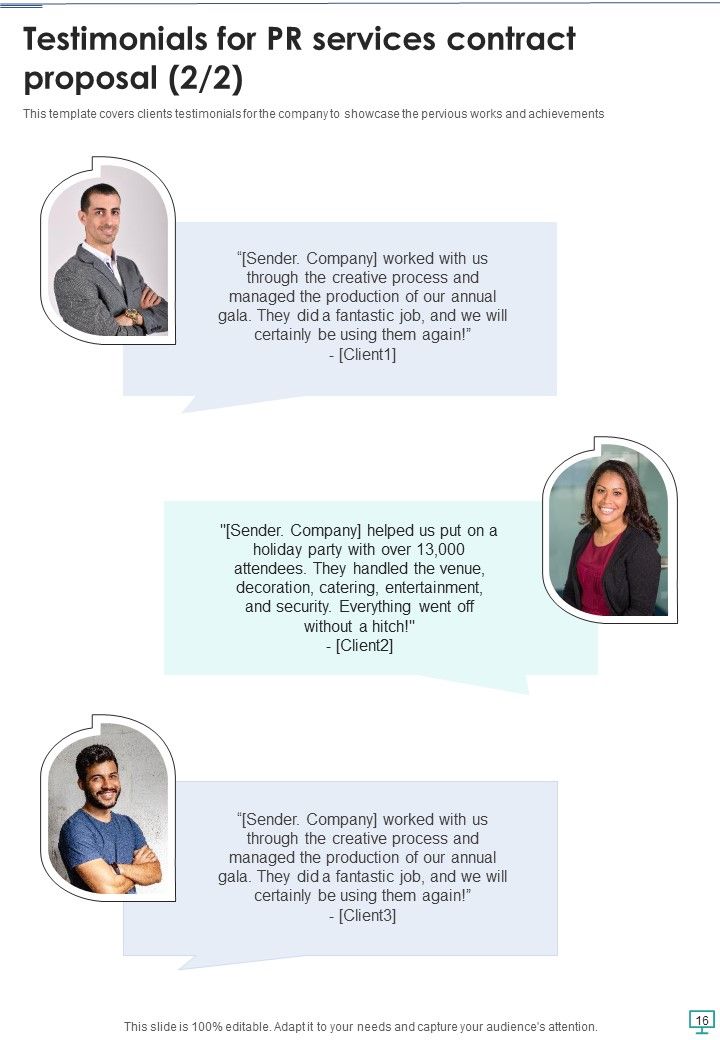 PR Services Contract Proposal Example Document Report Doc Pdf Ppt