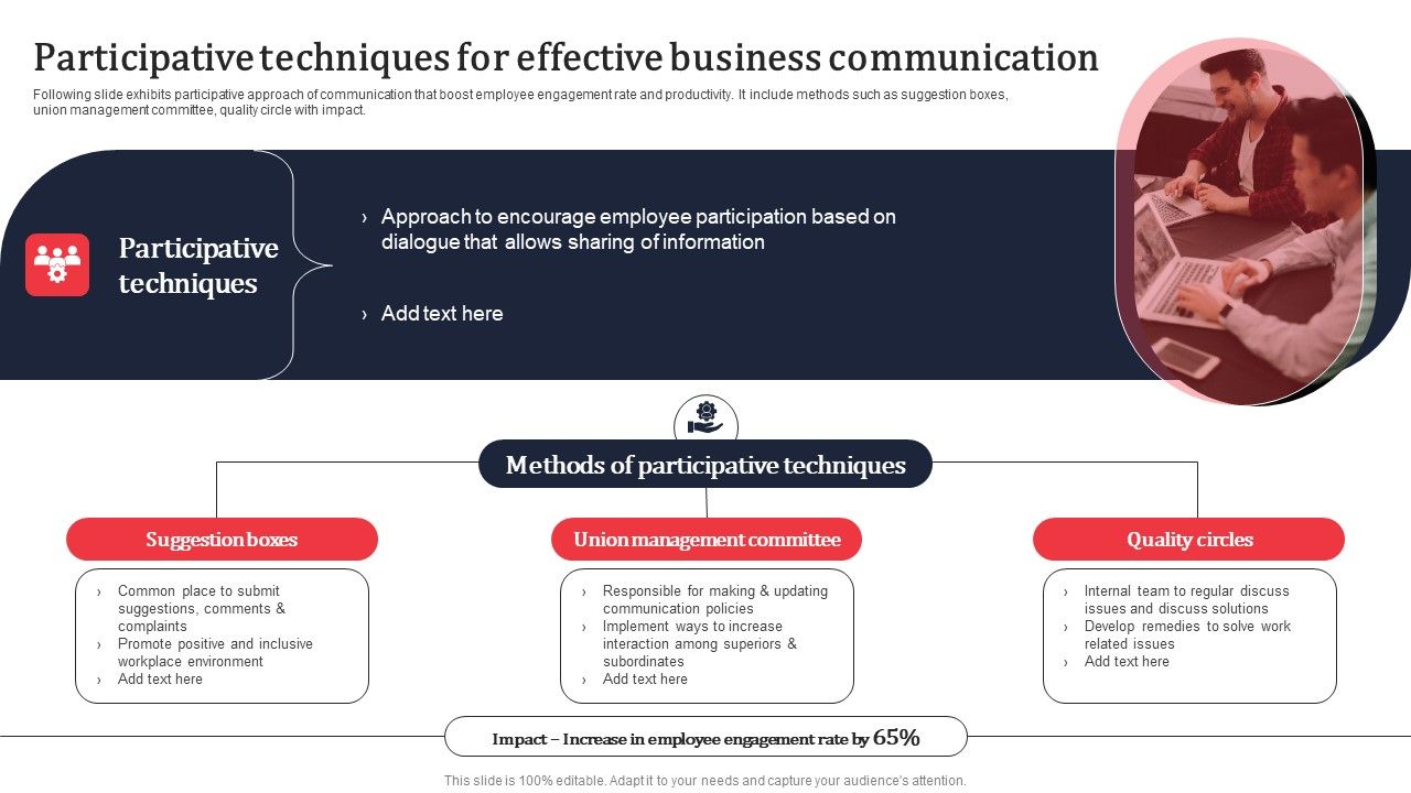Participative_Techniques_For_Effective_Business_Communication_Ppt_PowerPoint_Presentation_File_Portfolio_PDF_Slide_1.jpg