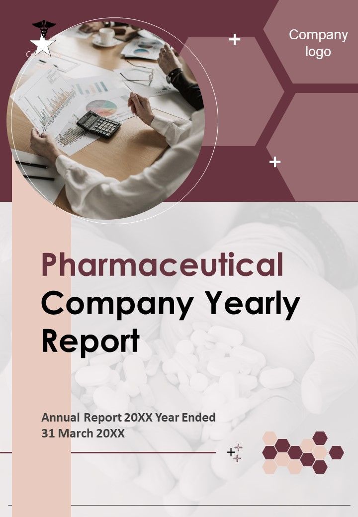 Pharmaceutical Company Yearly Report One Pager Documents Slide01