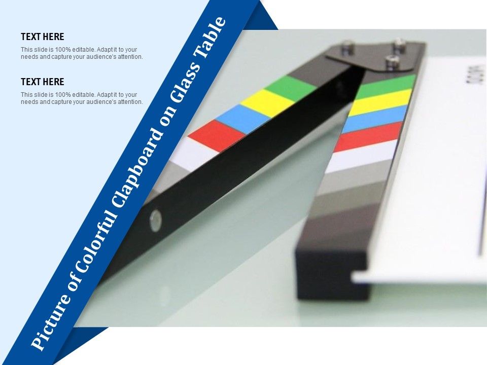 Picture_Of_Colorful_Clapboard_On_Glass_Table_Ppt_PowerPoint_Presentation_File_Tips_PDF_Slide_1.jpg