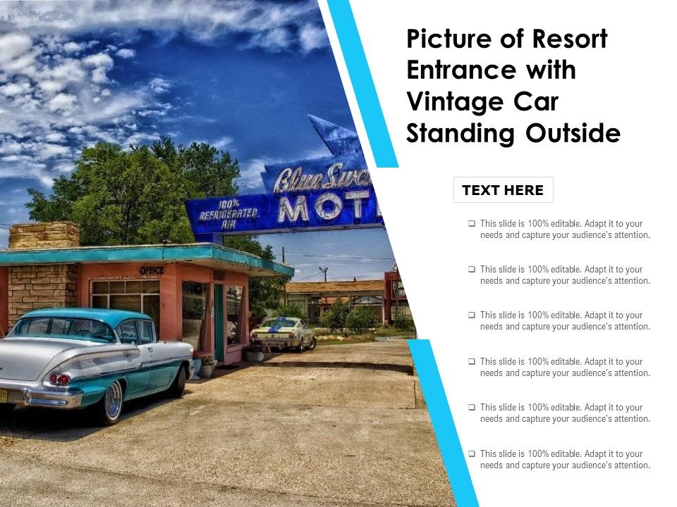 Picture_Of_Resort_Entrance_With_Vintage_Car_Standing_Outside_Ppt_PowerPoint_Presentation_File_Slideshow_PDF_Slide_1.jpg