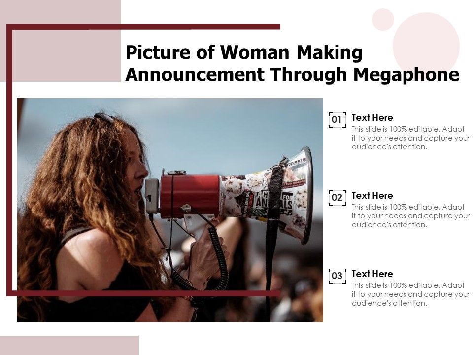 Picture_Of_Woman_Making_Announcement_Through_Megaphone_Ppt_PowerPoint_Presentation_Portfolio_Example_PDF_Slide_1.jpg