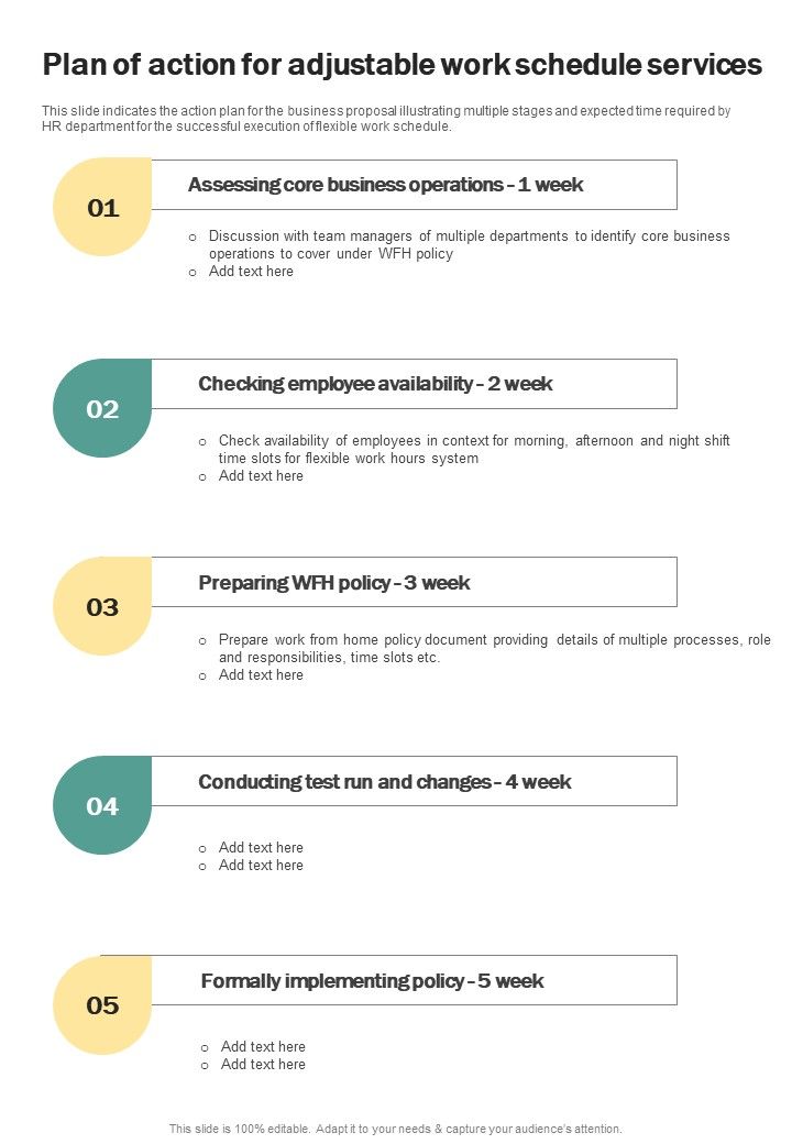 Plan_Of_Action_For_Adjustable_Work_Schedule_Services_One_Pager_Sample_Example_Document_Slide_1.jpg